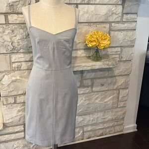 Banana Republic Gray Sheath Dress Sweetheart Neckline